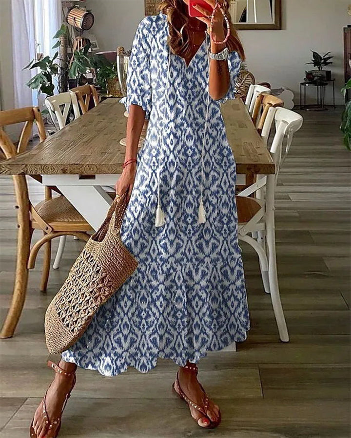 LISA | CHIC BOHO A-LINE DRESS