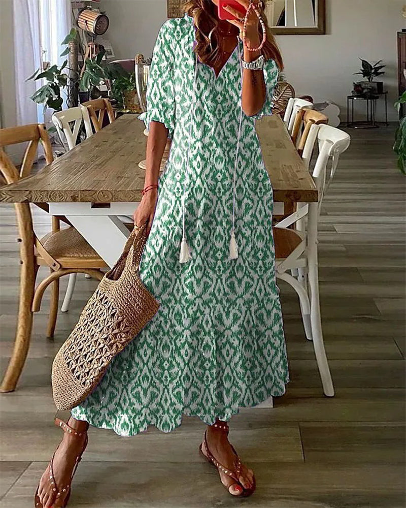 LISA | CHIC BOHO A-LINE DRESS