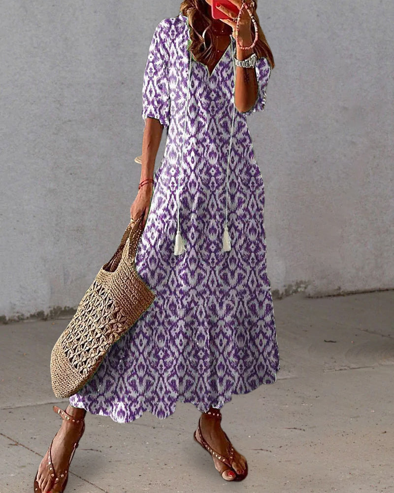 LISA | CHIC BOHO A-LINE DRESS