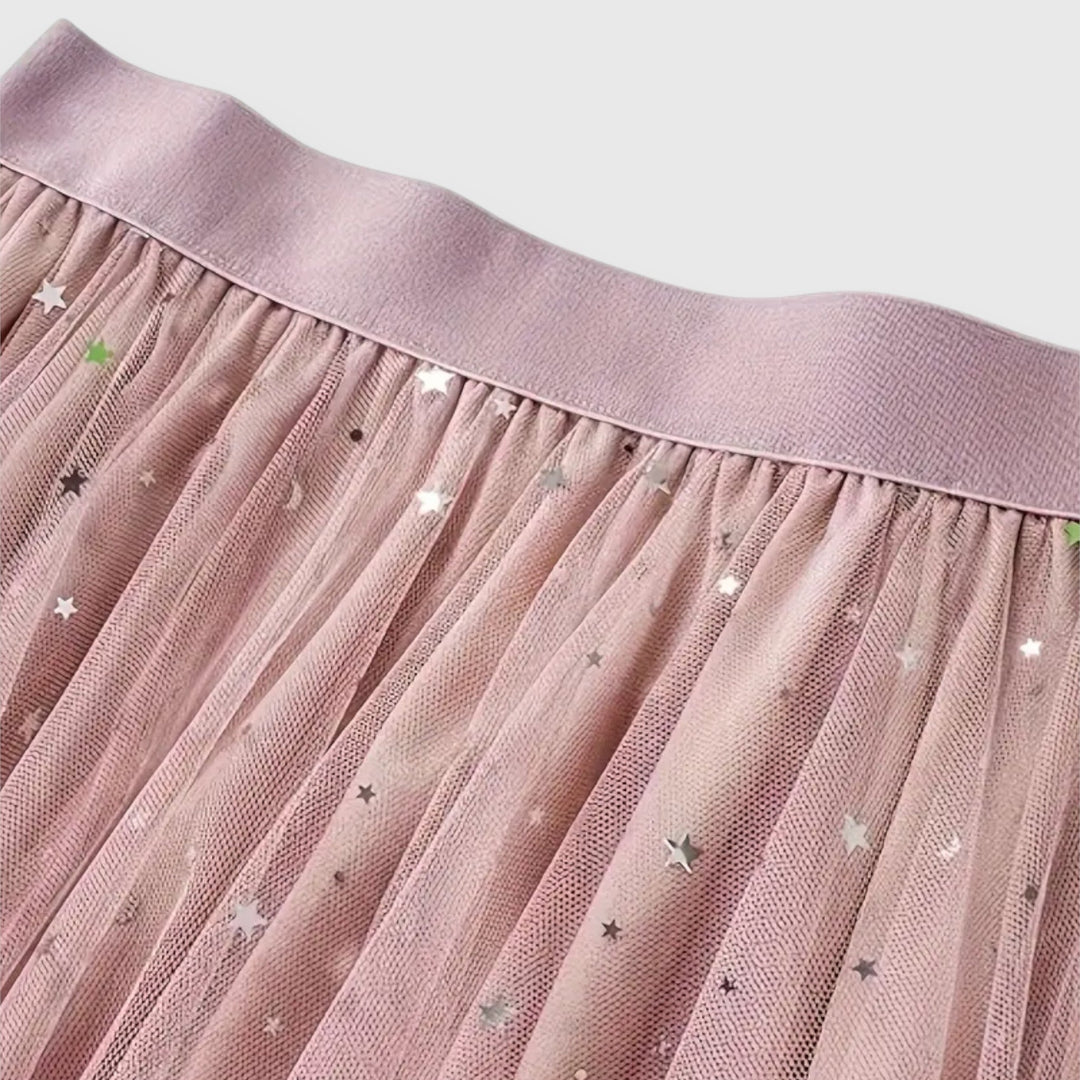 NICOLE | CHIC SEQUIN HEM MIDI SKIRT
