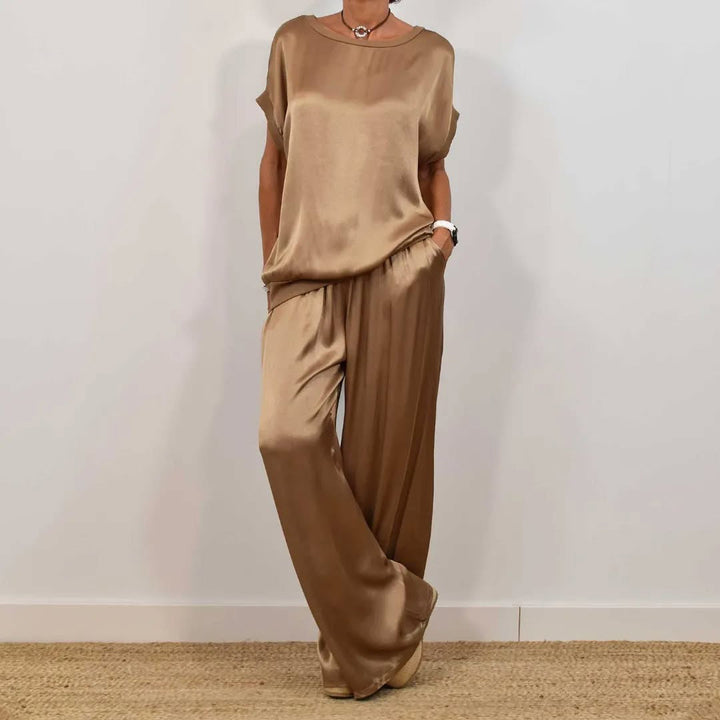 RAFA | ELEGANT SATIN TWO-PIECE SET