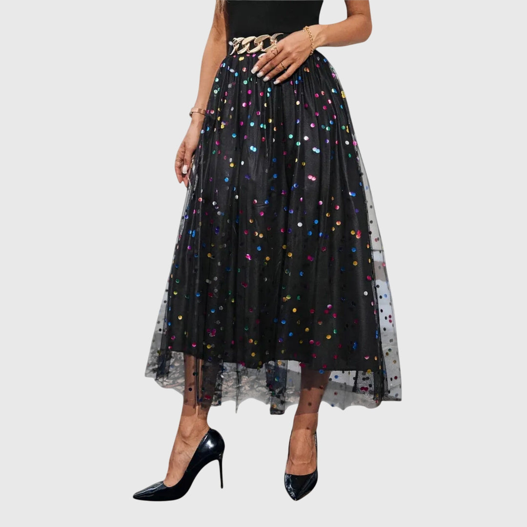 LEONIE | CHIC PLEATED MIDI SKIRT