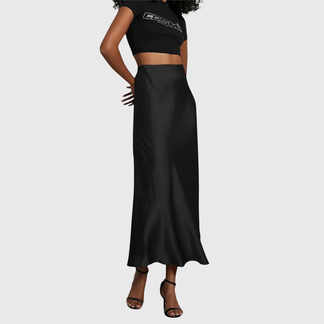 AMIRA | ELEGANT FISHTAIL MIDI SKIRT