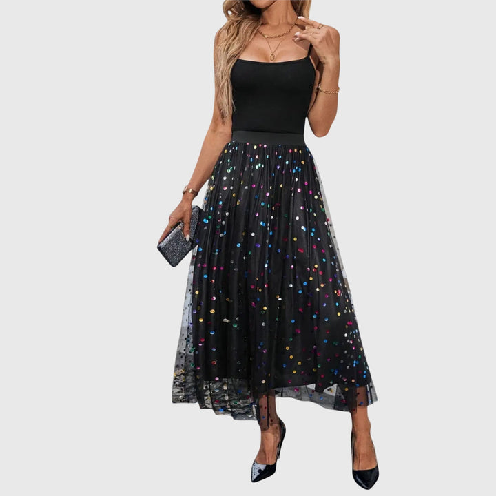 LEONIE | CHIC PLEATED MIDI SKIRT