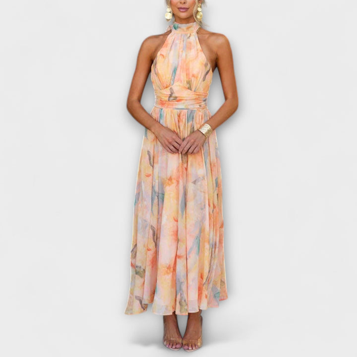 JOCELYN | ELEGANT HALTER-NECK MAXI DRESS