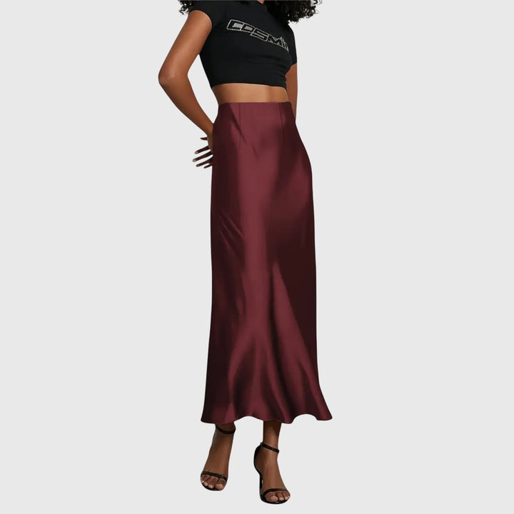 AMIRA | ELEGANT FISHTAIL MIDI SKIRT