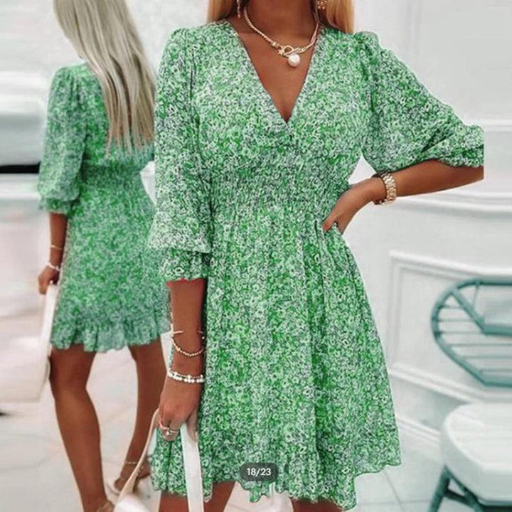 SUNNA | CHIC ELEGANT FLORAL DRESS