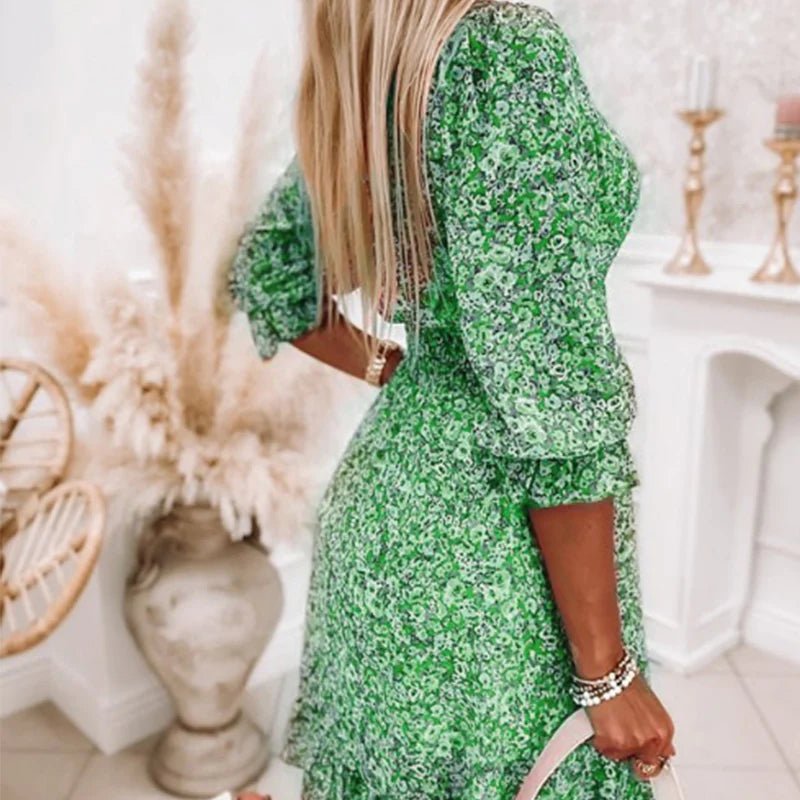 SUNNA | CHIC ELEGANT FLORAL DRESS