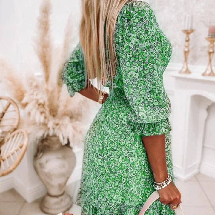 SUNNA | CHIC ELEGANT FLORAL DRESS