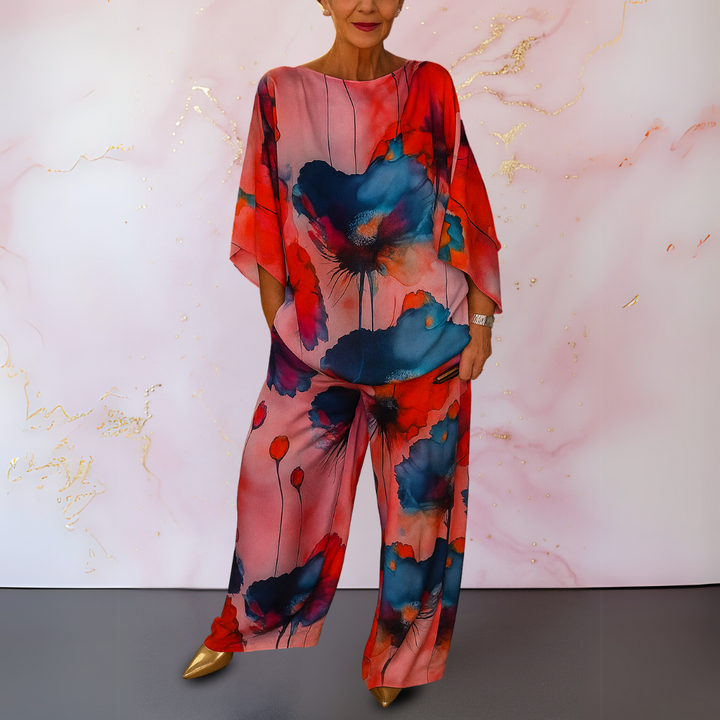 MAELORA | ELEGANT SATIN TWO-PIECE SET