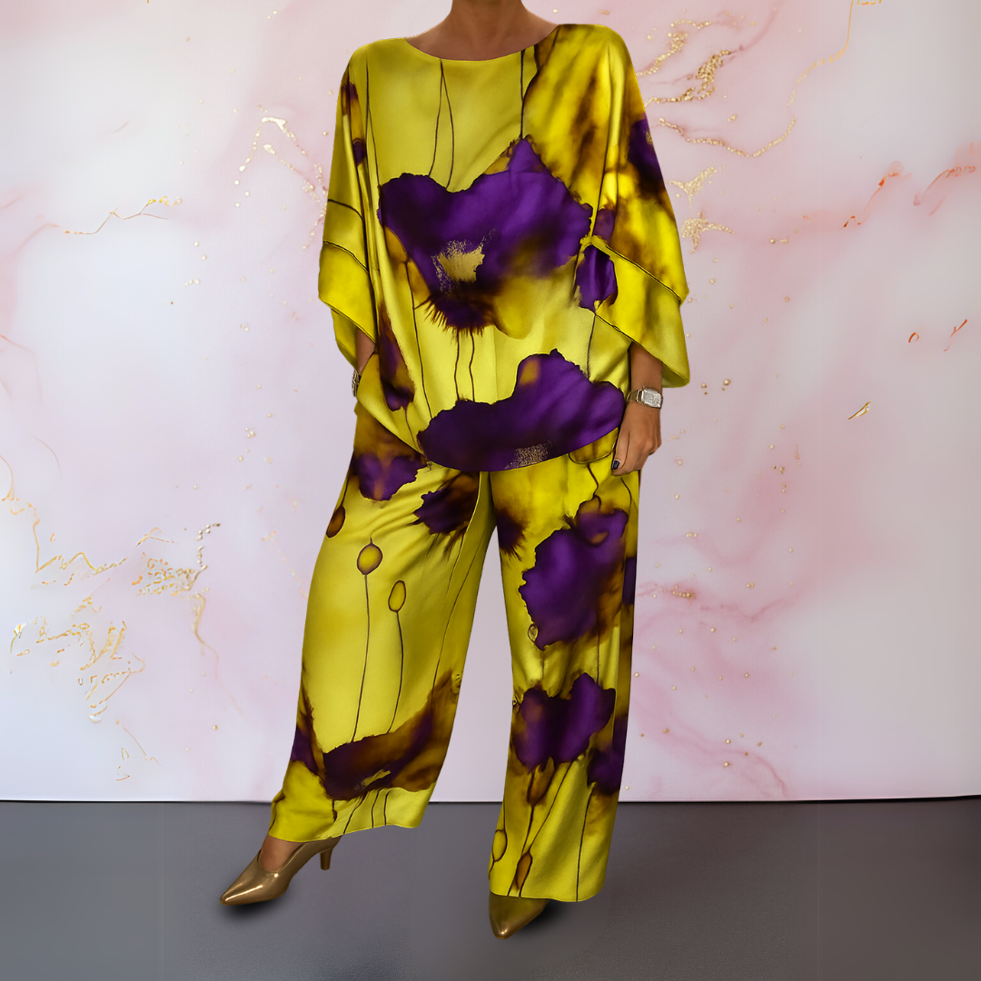 MAELORA | ELEGANT SATIN TWO-PIECE SET
