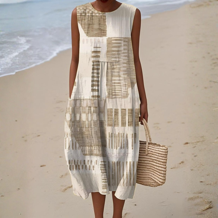HELENA | CHIC BREEZY ABSTRACT SUMMER DRESS