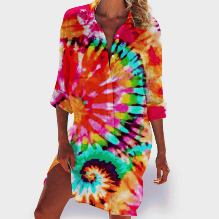 BRIGITTE | COSY CHIC COLOURFUL AND LIGHTWEIGHT SUMMER DRESS
