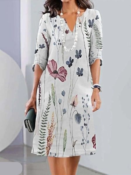 ELENOR | LUXE FLORAL LAYERED DRESS