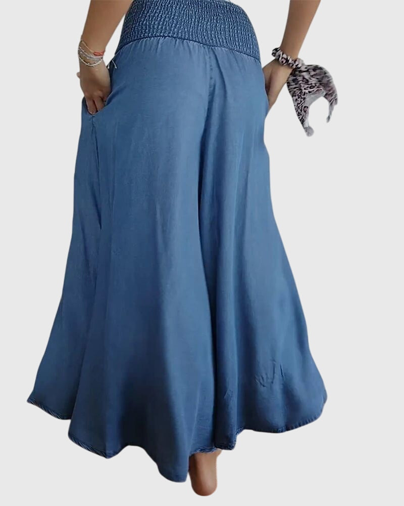 YSABEL | CHIC BOHO WIDE-LEG PANTS