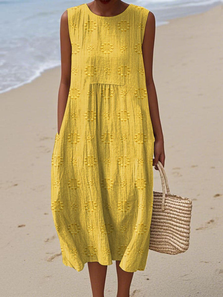 ALESSANA | CHIC SLEEVELESS COTTON DRESS