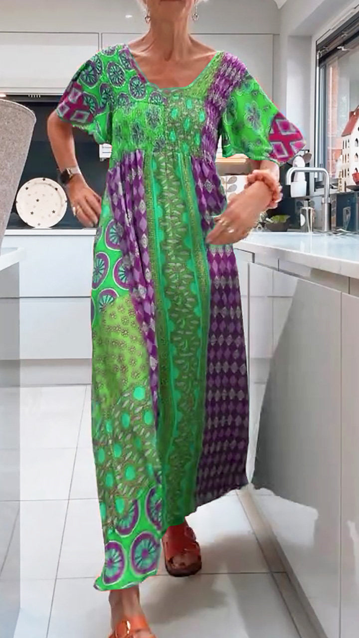 JENNIE | LUXE PAISLEY MIDI DRESS