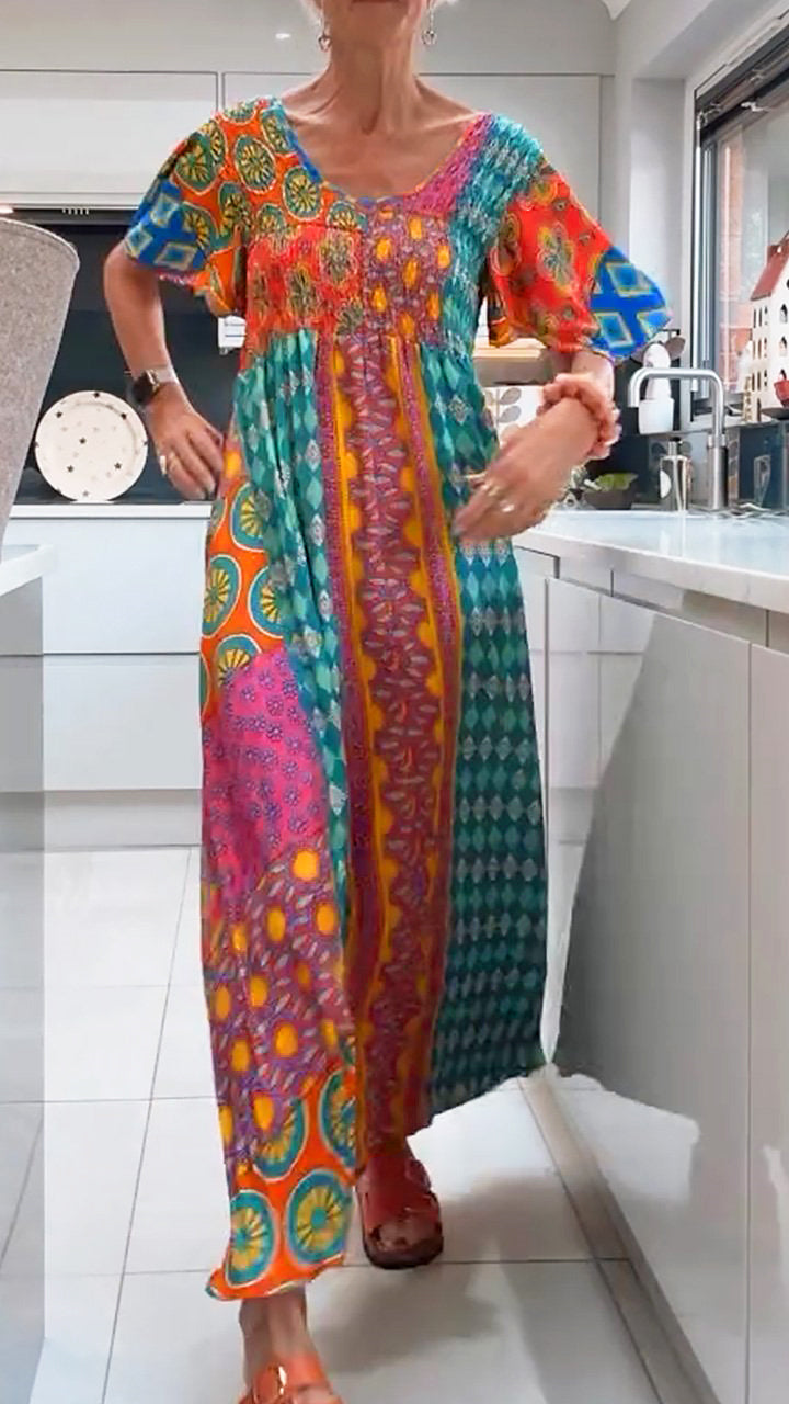 JENNIE | LUXE PAISLEY MIDI DRESS
