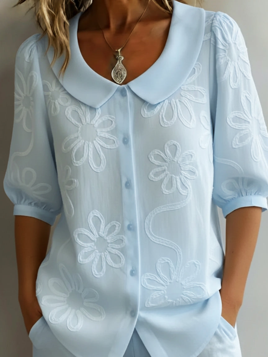 LORETTA | CHIC FLORAL LIGHTWEIGHT BLOUSE