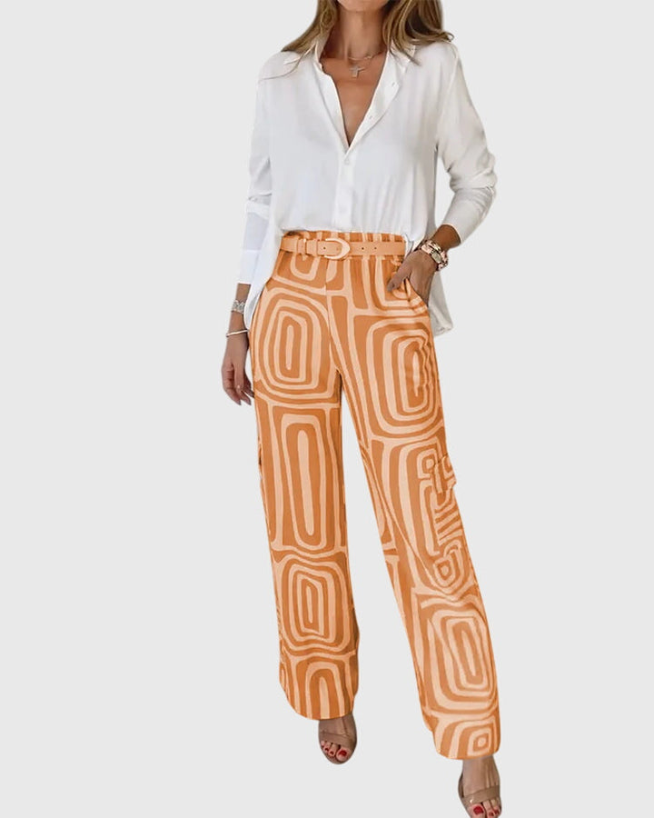 EMILIA | CHIC COMPLETE THREE-PIECE PANTS SET