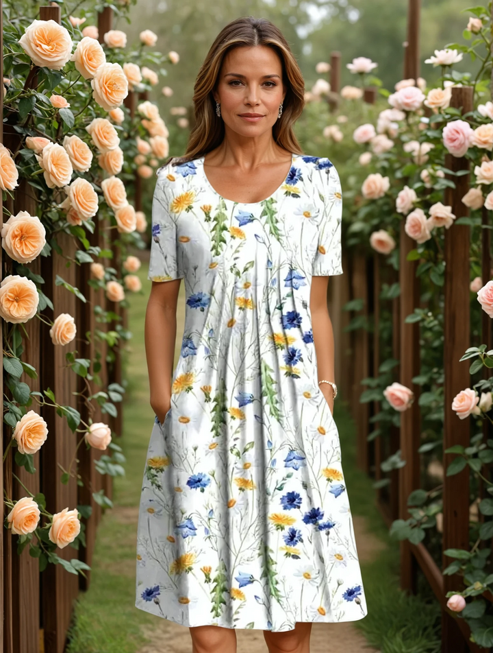 MALEA | ELEGANT DRESS WITH TUMMY COVERAGE