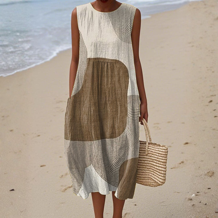 HELENA | CHIC BREEZY ABSTRACT SUMMER DRESS