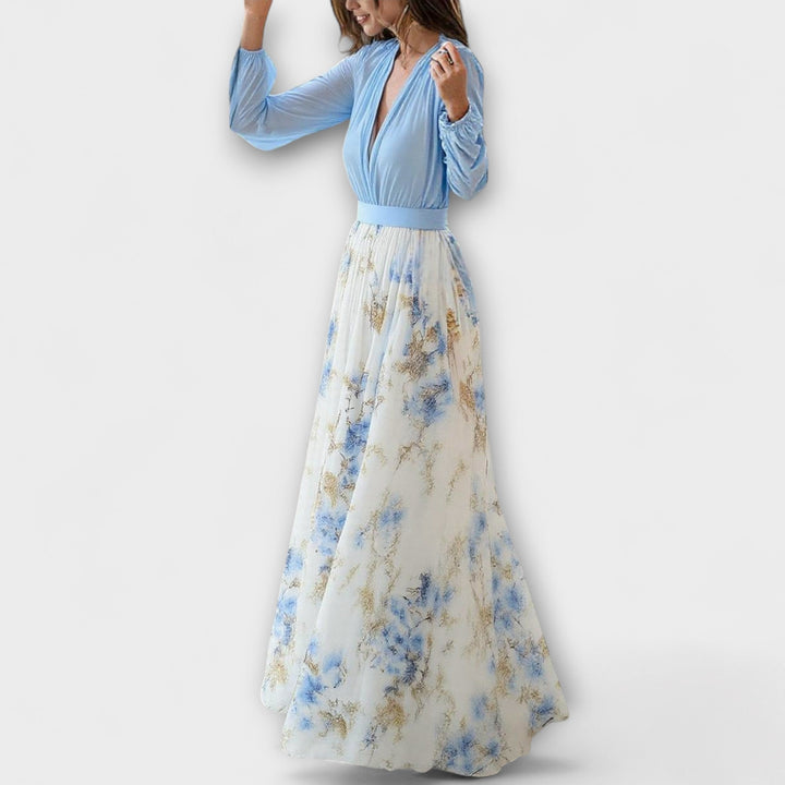 HARPER | ELEGANT MAXI‑FLORAL LUXURY DRESS