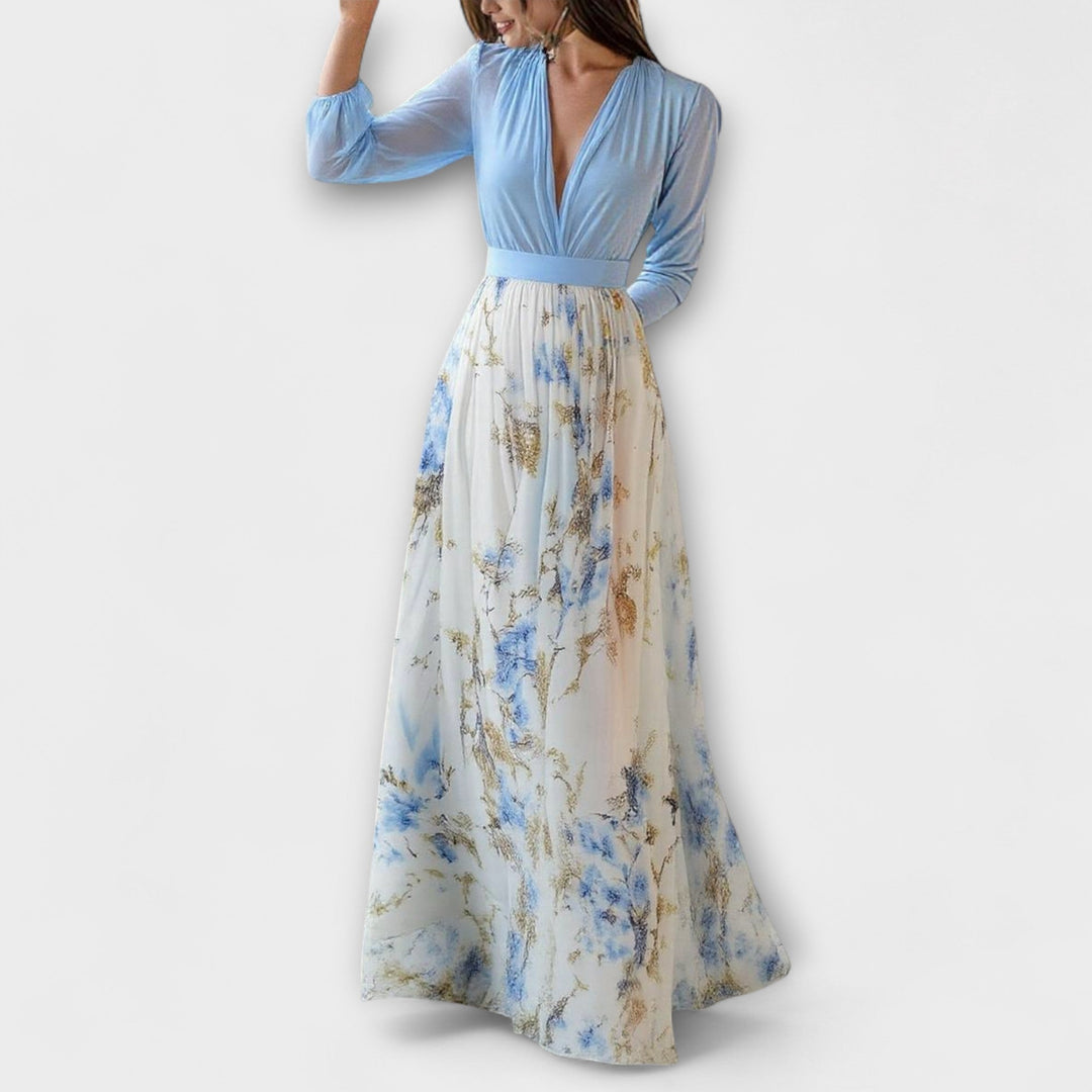 HARPER | ELEGANT MAXI‑FLORAL LUXURY DRESS