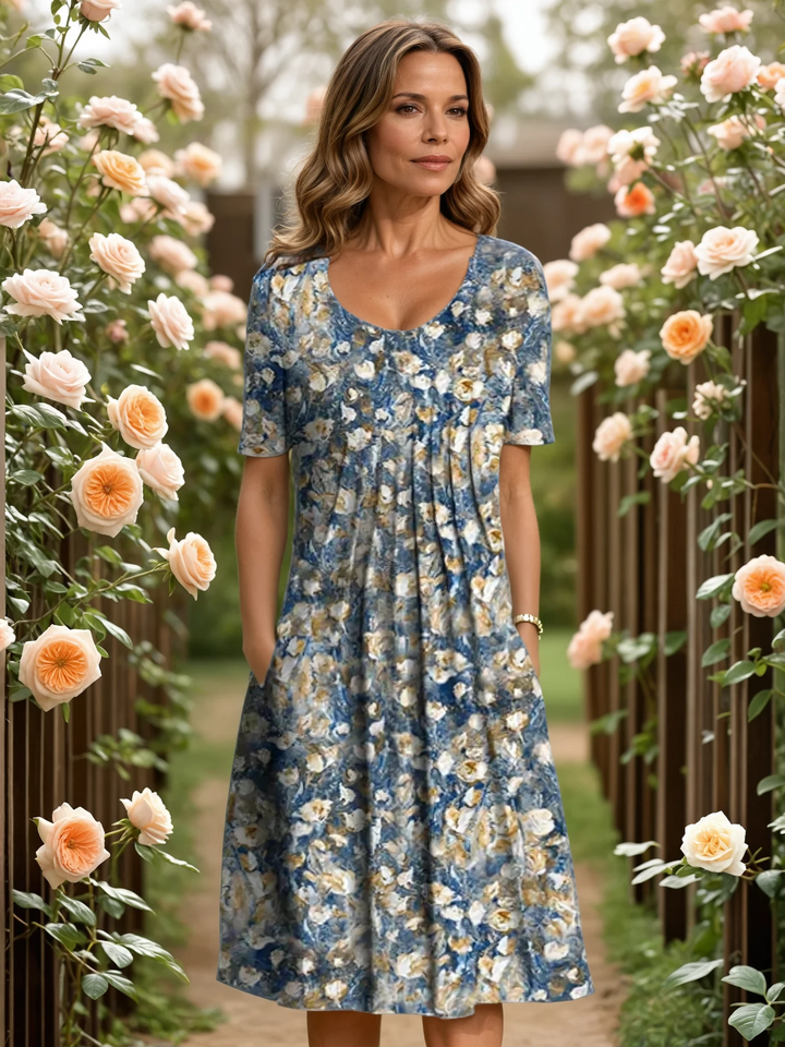 MALEA | ELEGANT DRESS WITH TUMMY COVERAGE