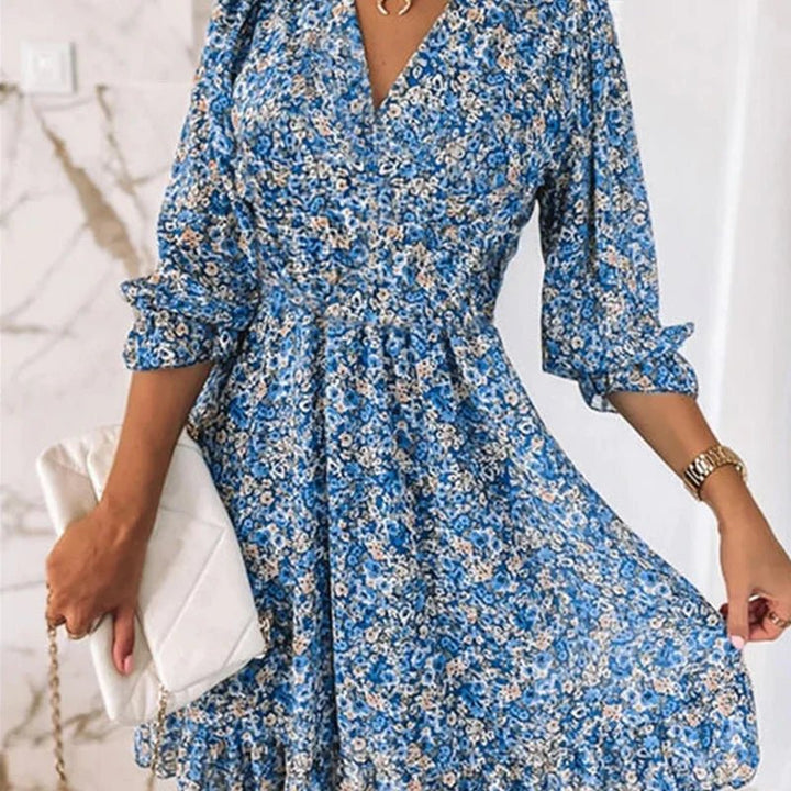 SUNNA | CHIC ELEGANT FLORAL DRESS
