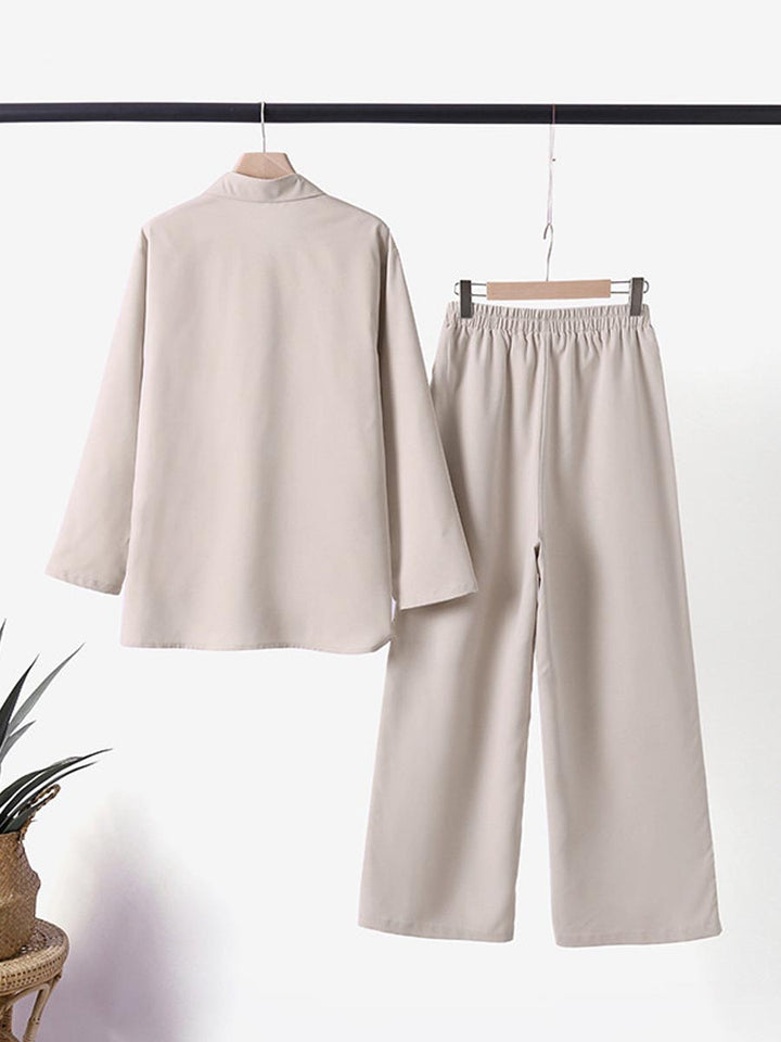 VERA | ELEGANT CLASSIC LINEN TWO-PIECE SET