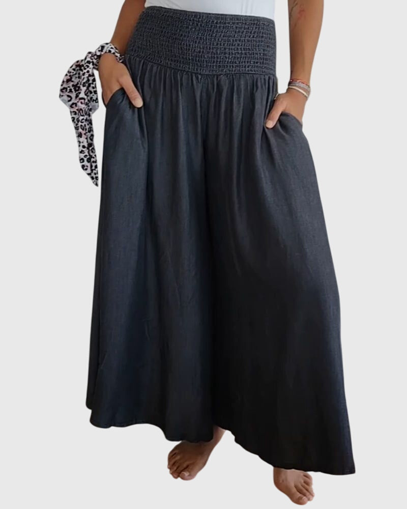 YSABEL | CHIC BOHO WIDE-LEG PANTS