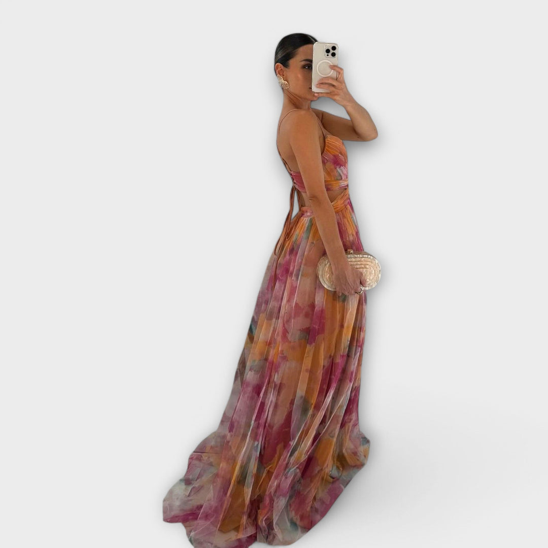 PENELOPE | ELEGANT MESH MAXI DRESS