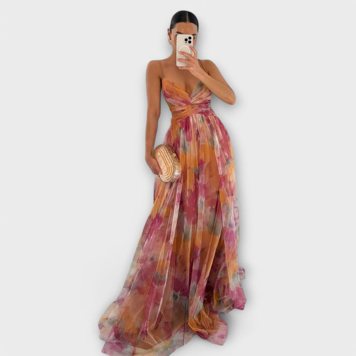 PENELOPE | ELEGANT MESH MAXI DRESS