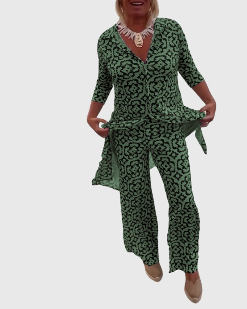 GABRIELLA | CHIC VINTAGE TWO-PIECE SET