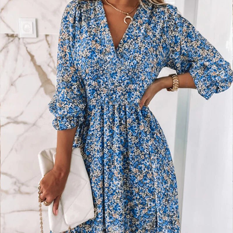 SUNNA | CHIC ELEGANT FLORAL DRESS