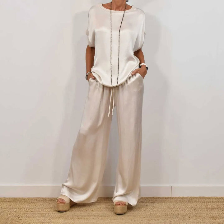 RAFA | ELEGANT SATIN TWO-PIECE SET
