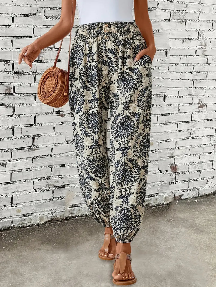 GAELLE | CHIC BOHO HIGH-WAIST SUMMER PANTS