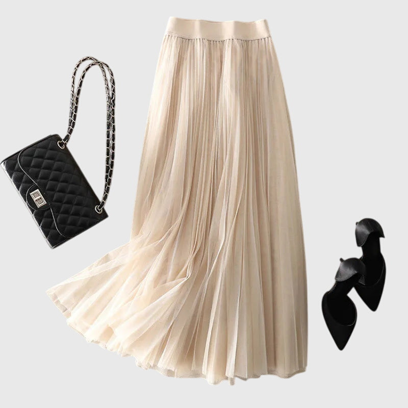 SOPHIA | CHIC TULLE MIDI SKIRT