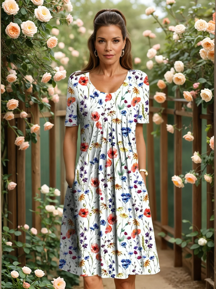 MALEA | ELEGANT DRESS WITH TUMMY COVERAGE