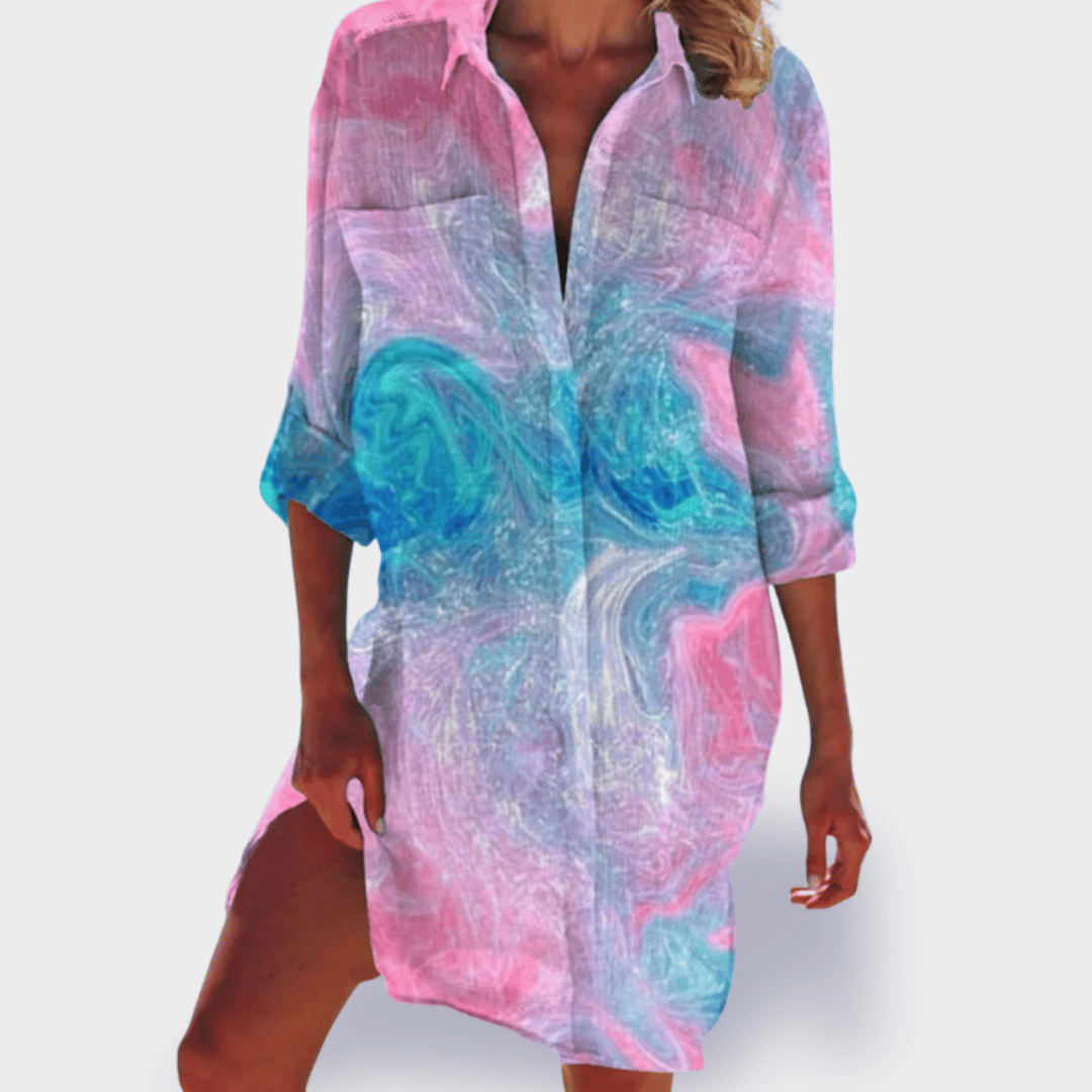 BRIGITTE | COSY CHIC COLOURFUL AND LIGHTWEIGHT SUMMER DRESS