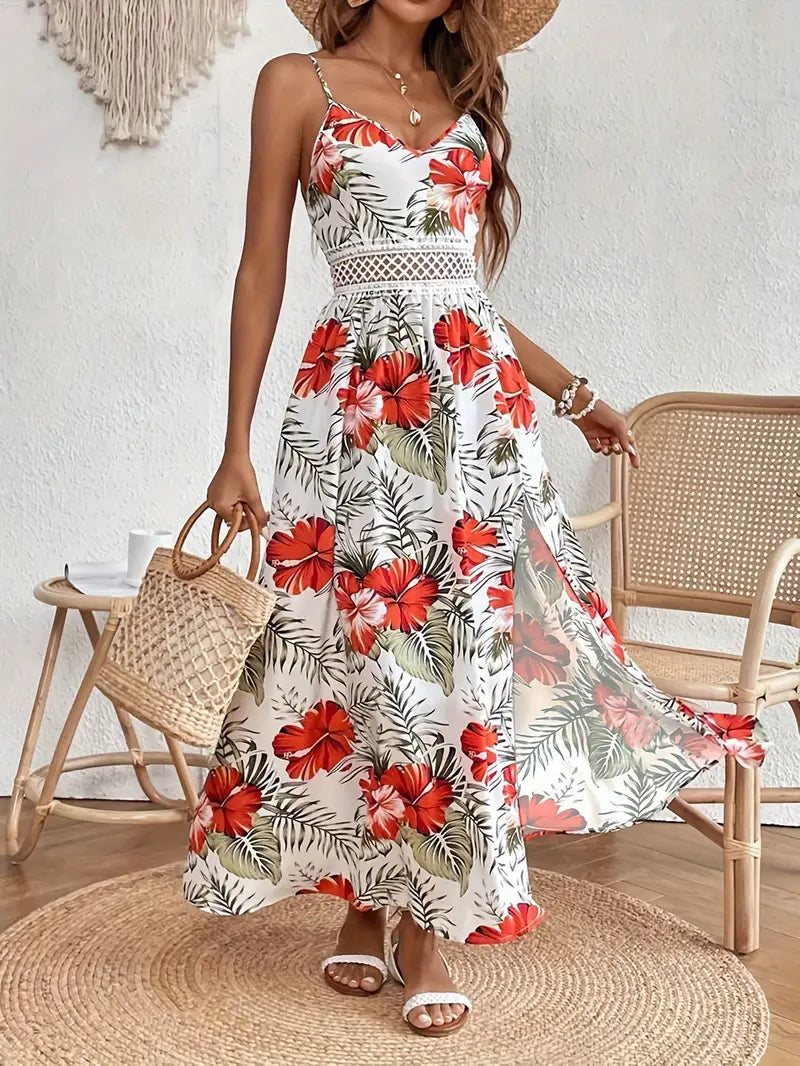 INGRID | ELEGANT CHIC SUMMER DRESS WITH FLORAL PRINT