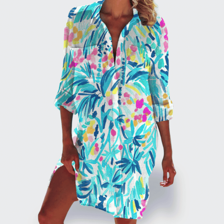 BRIGITTE | COSY CHIC COLOURFUL AND LIGHTWEIGHT SUMMER DRESS