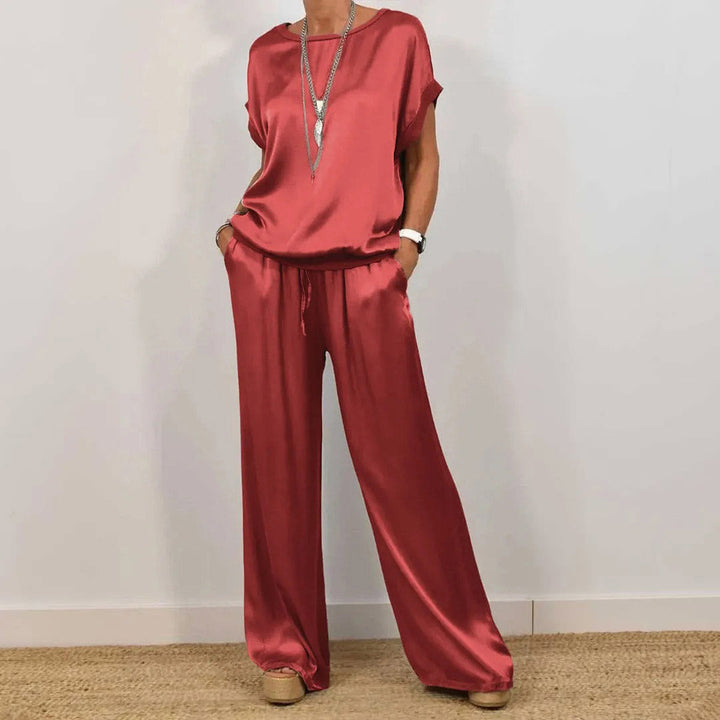 RAFA | ELEGANT SATIN TWO-PIECE SET