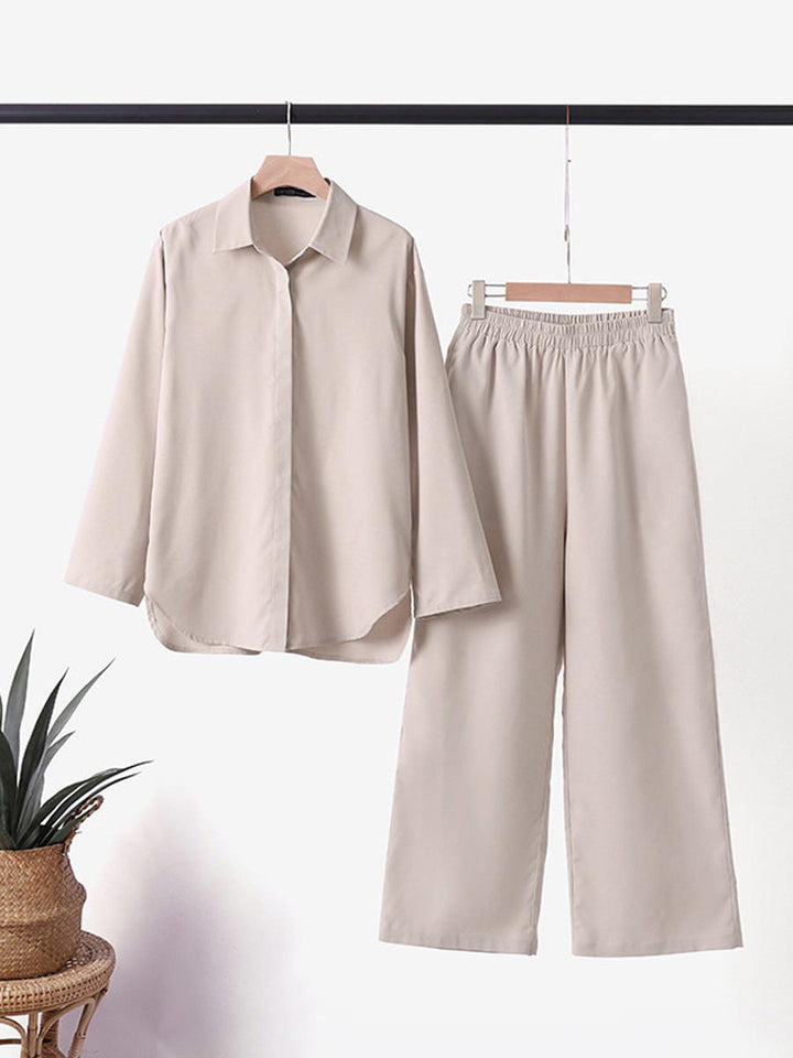 VERA | ELEGANT CLASSIC LINEN TWO-PIECE SET