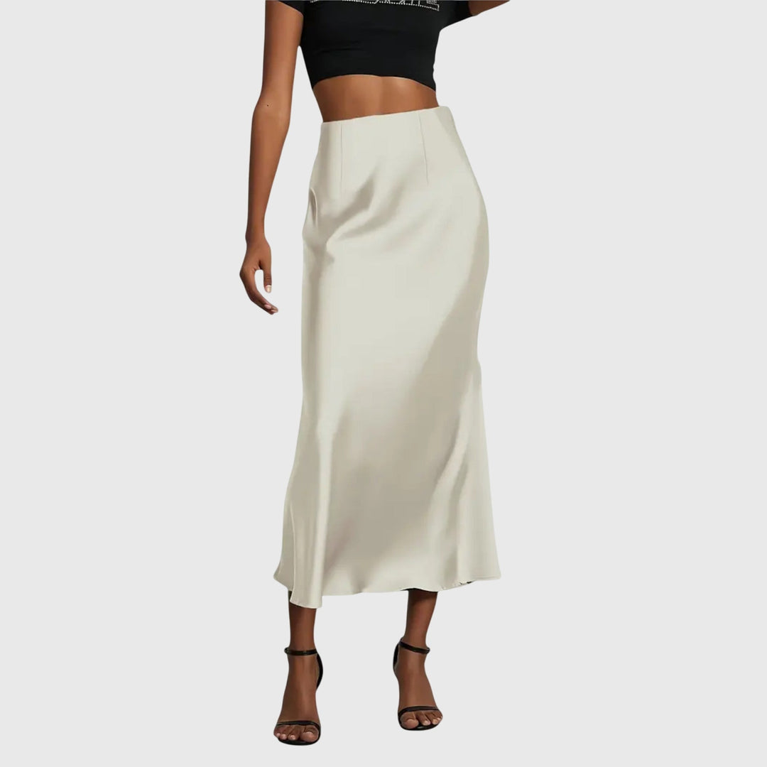 AMIRA | ELEGANT FISHTAIL MIDI SKIRT