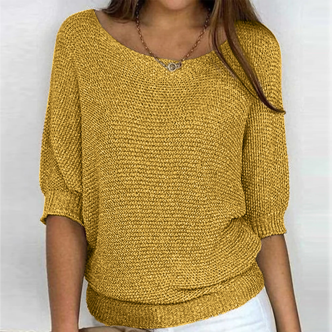 MELISSA | COZY RELAXED ELEGANT KNIT SWEATER