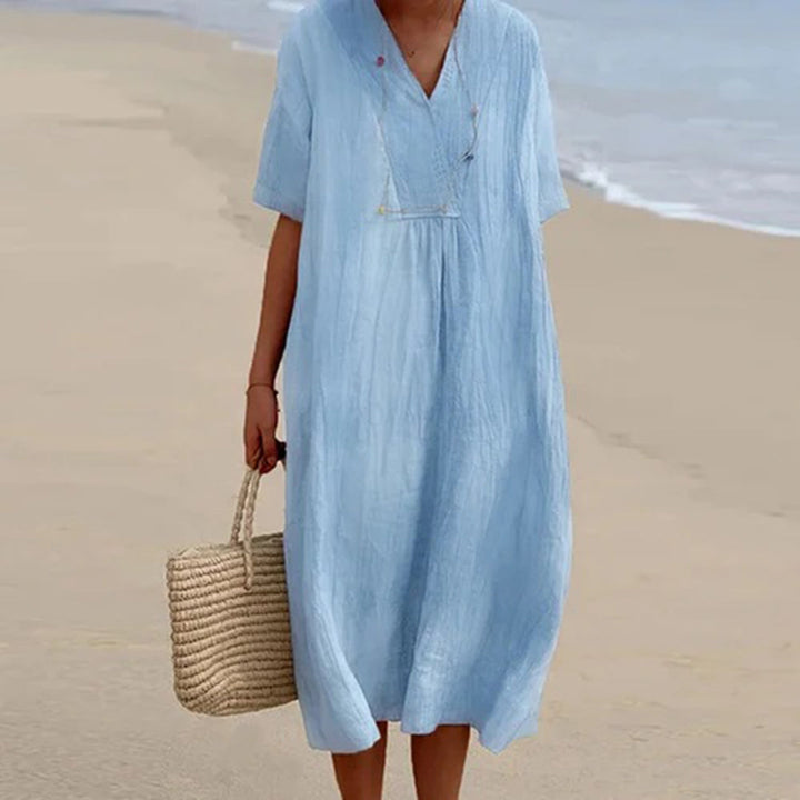 KAREN | ELEGANT RELAXED FIT MIDI DRESS