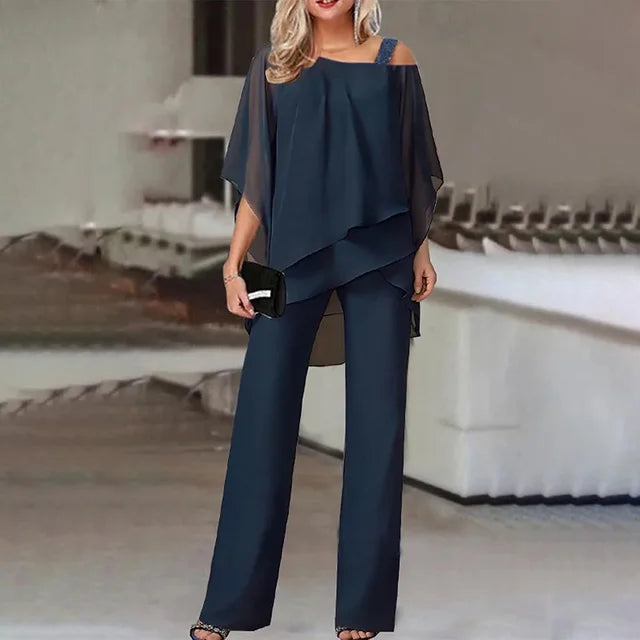 SIERRA | LUXE ELEGANT DRAPED TWO-PIECE SET