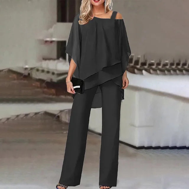 SIERRA | LUXE ELEGANT DRAPED TWO-PIECE SET